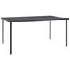 Maison Exclusive - Anthracite Outdoor Dining Table 150x90x74 Cm Steel