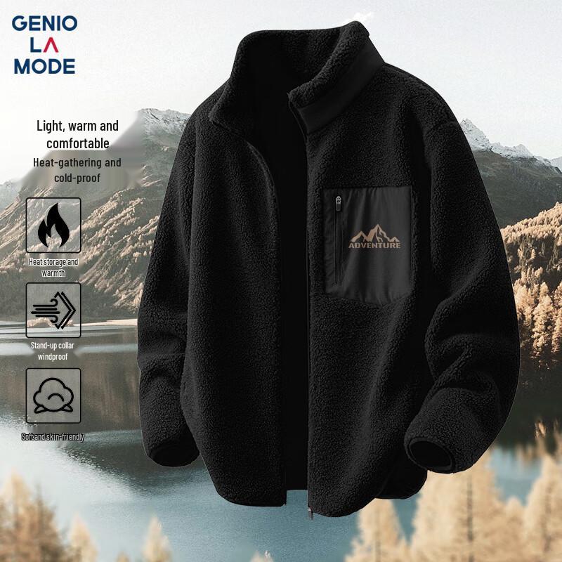 

GENIOLAMODE Men s 570G Heavyweight Fleece Winter Jacket XL