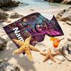 Personlig tilpasset strandhåndkle med navn, Five Nights at Freddy's-trykk, for reise, camping, strandfest, hjemmedekor, bursdagsgave til familie og venner