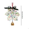 Christmas Crocheted Snowflake with Metal Bell Tree Decoration