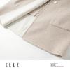 ELLE Women's French Merino Wool Hooded Mid-Length Coat