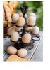 Vintage Cast Iron Egg Rack with Rooster Ornament - Nostalgic American Country Kitchen Decor