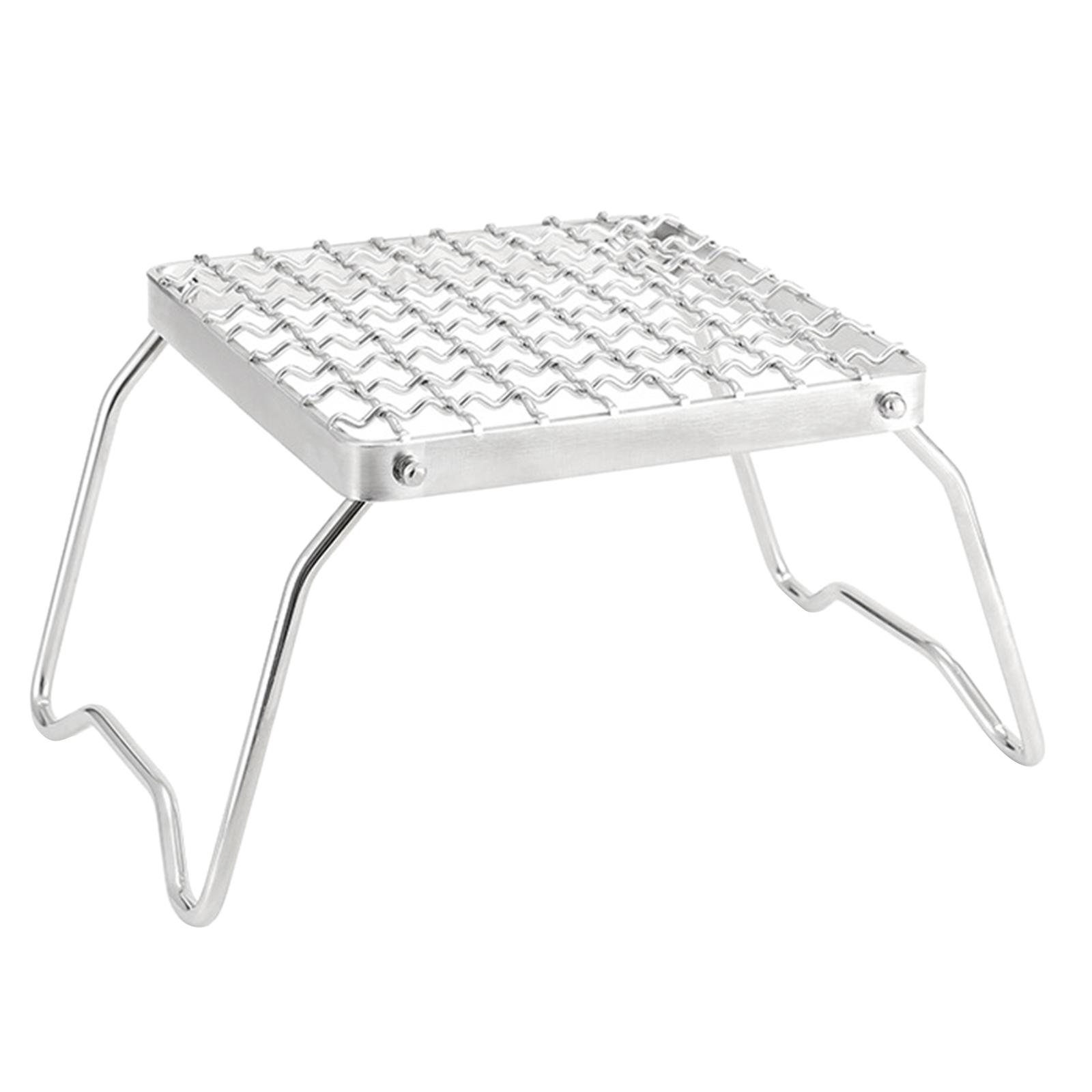 

Кемпинговые грили со складными ножками, решетка для гриля из нержавеющей стали, газовая плита, подставка для костра, переносные грили, решетка для походов