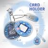 Retro Photocard Holder 1 Inch Card Display Case Stylish Acrylic Keychain  For Collectors