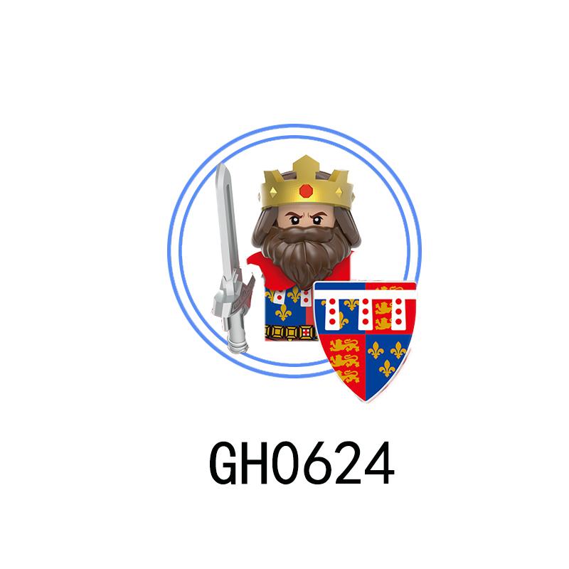 G0180 Medieval Soldiers Knights Mini Assembled Building Block Action Figures Toys