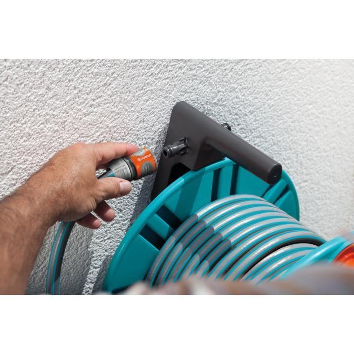 GARDENA Väggslangvinda Classic 60 – Längd max 60 m – Passar alla diametrar – Komplett kit redo att användas – 5 års garanti
