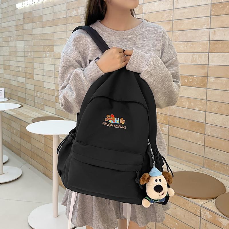 Fresh and Fresh High School College Backpack for Women New Trendy Versatile Backpack Large Capacity Ridge Protection Cute Backpack