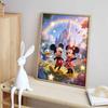 Disney 5D DIY Full Circle Diamond Painting Kit Mickey Minnie Donald Magical Garden Home Decor Gift
