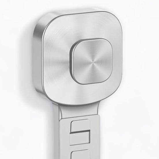 2Pcs Suction Cup Shaver Holder Removable Shaver And Razor Organizer Wall Mounted Stainless Steel Reusable Suction Hook for Shower Bathroom Towels