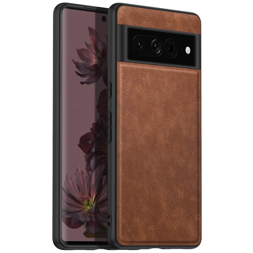 For Google Pixel 7 Pro Premium PU Leathe Phone Case Scratch-Resistant Solid Color Cover for Google Pixel 7 2025 Case
