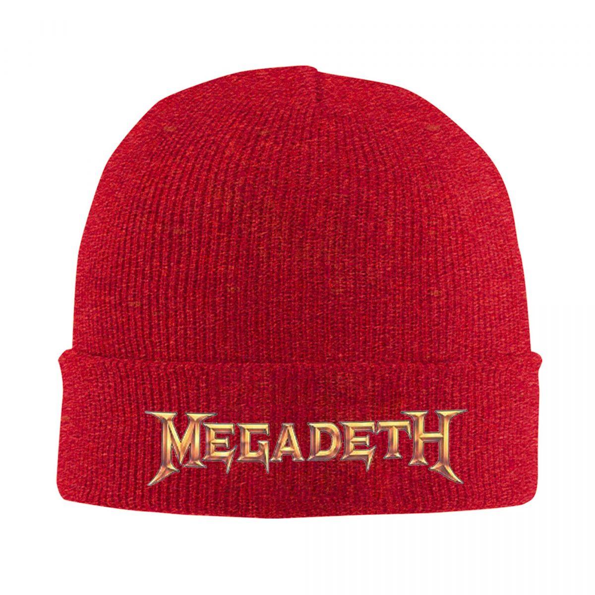 

Megadeths Logo Warm Knitted Cap Winter Knit Bonnet Hat Skullies Beanies Hip Hop Caps for Unisex One Size