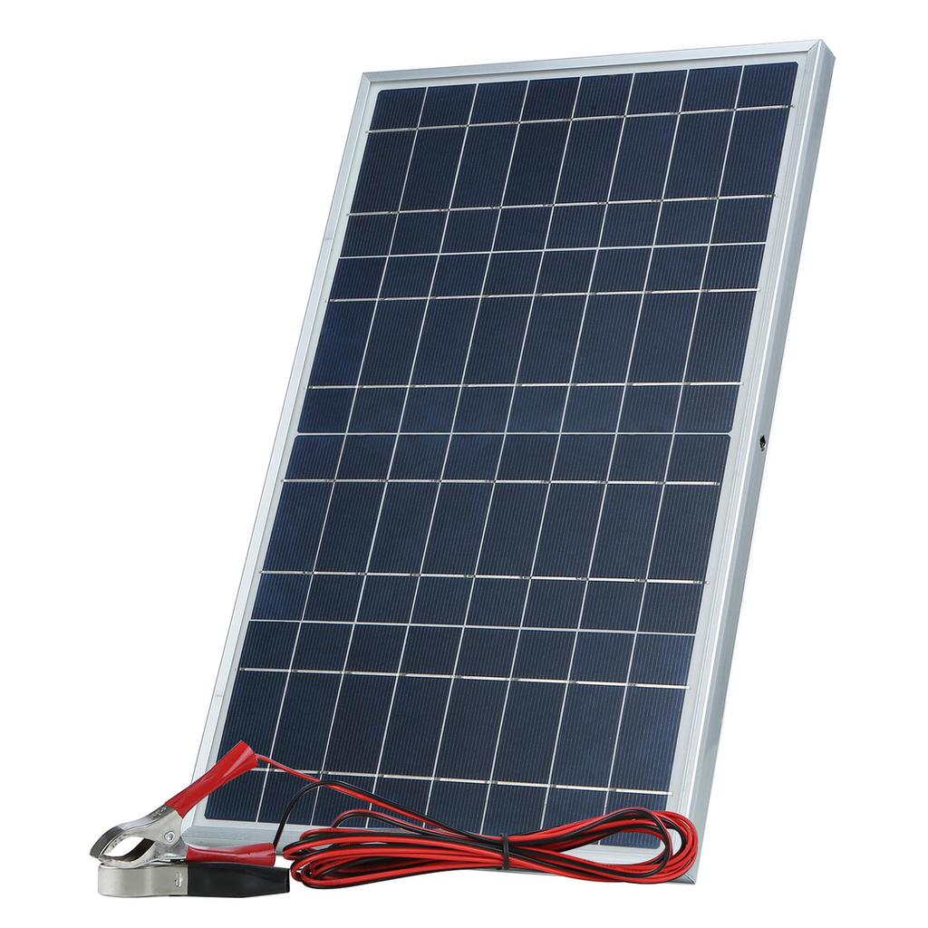 Monocrystalline 10W Framed Solar Panel Set with 3m Wire & 12V/18V Controller