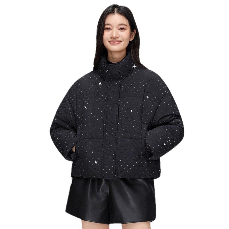 New shiny small student down cotton-padded jacket short bread clothes cotton-padded jacket winter thickened cotton-padded jacket tide
