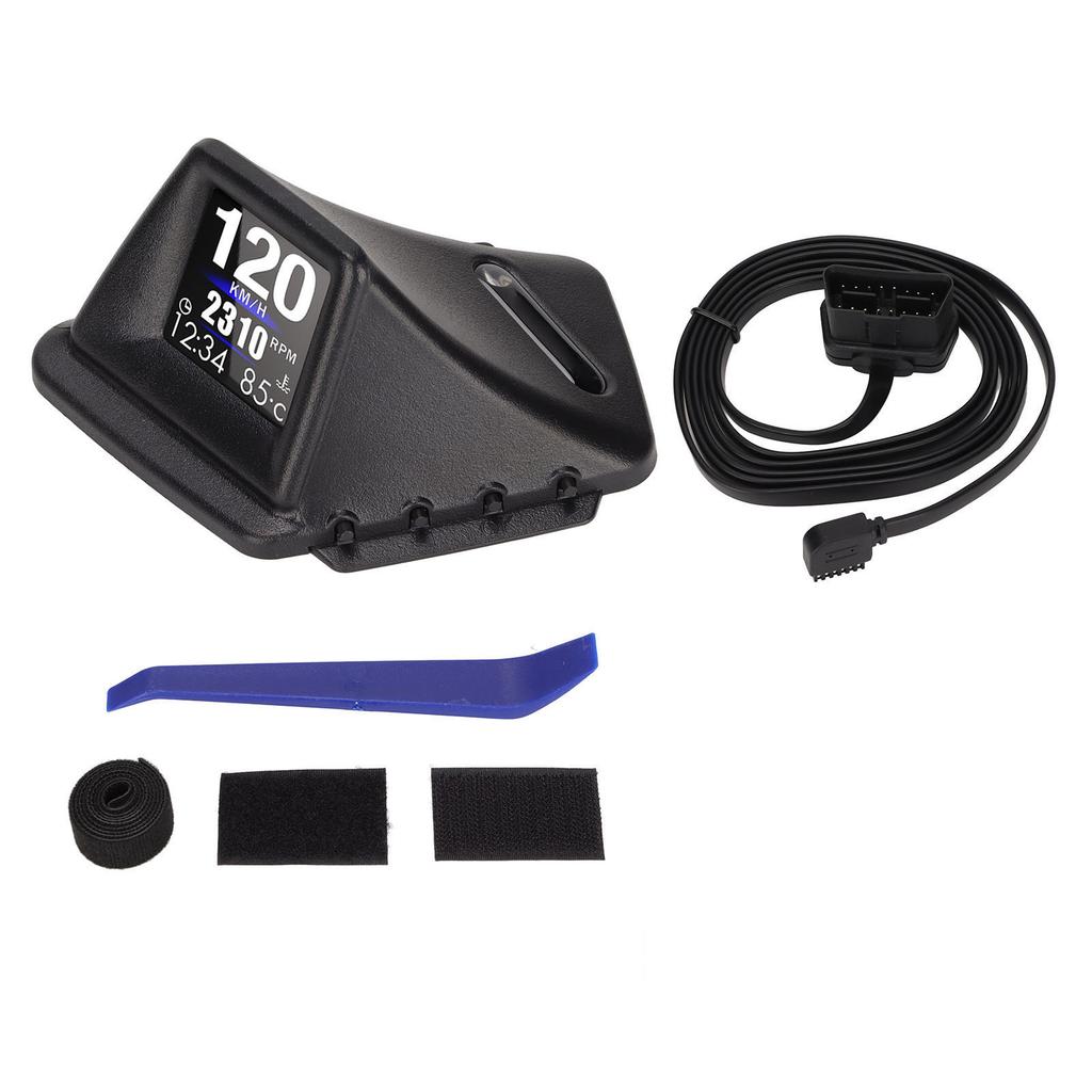 Black Car HUD Display Multifunction Dual Mode OBD GPS HUD Gauge 4 Alarm for Vehicle