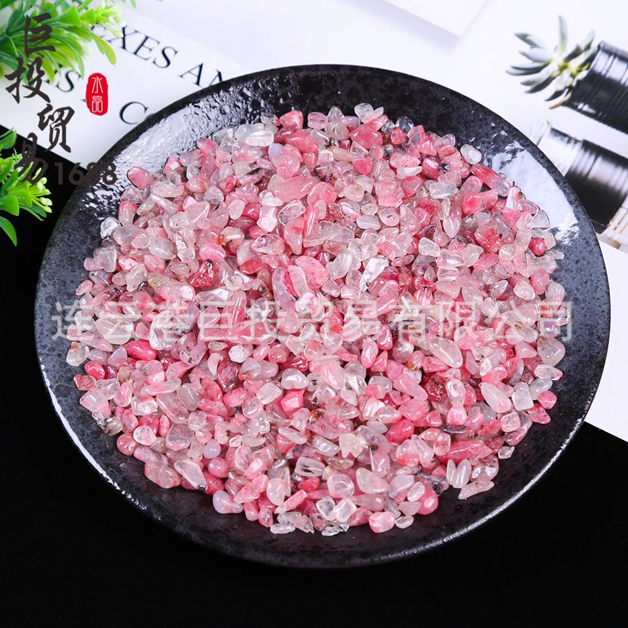 Cherry Blossom Pink Rhodonite Gravel for Bonsai, Aquariums, and Educational Projects