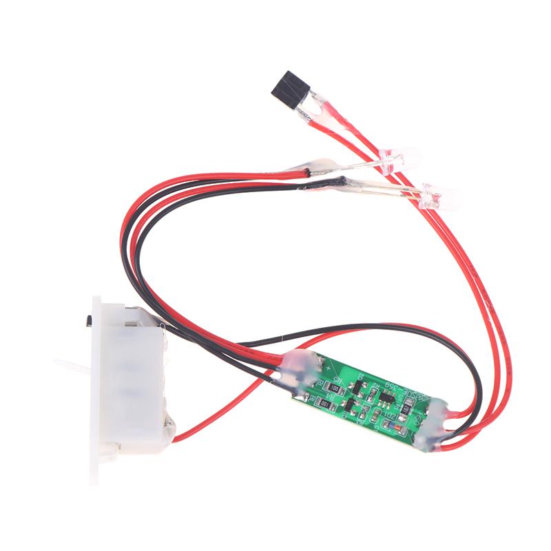 

3-12V Strobe Flashing Module Red Blue 2-Color Led Light Fast Flashing Warning Light Flashing Module For Rc Car Model Spare Parts one size