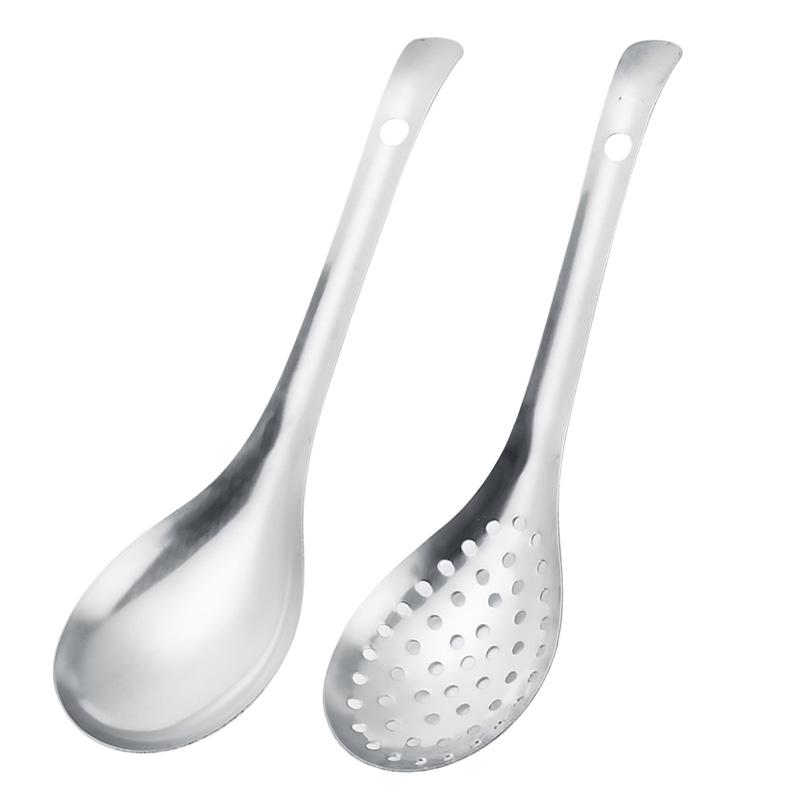 Stainless Steel Strainer Spoon Kitchen Colander Spoon Spoon Filter Strainer Food ScoopPerforated Skimmer Colander kitchen tools