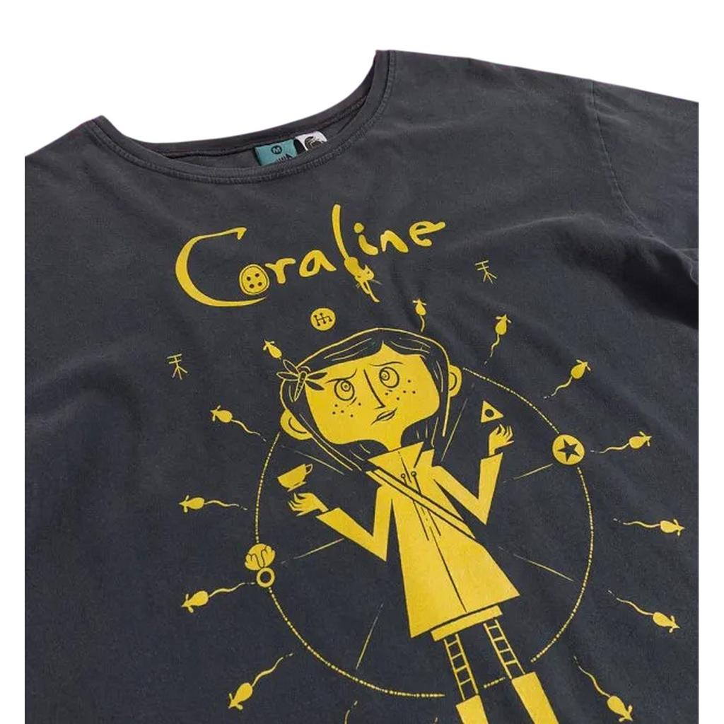 Coraline Womens/Ladies You Are In Terrible Danger Vintage Wash T-Shirt Dress