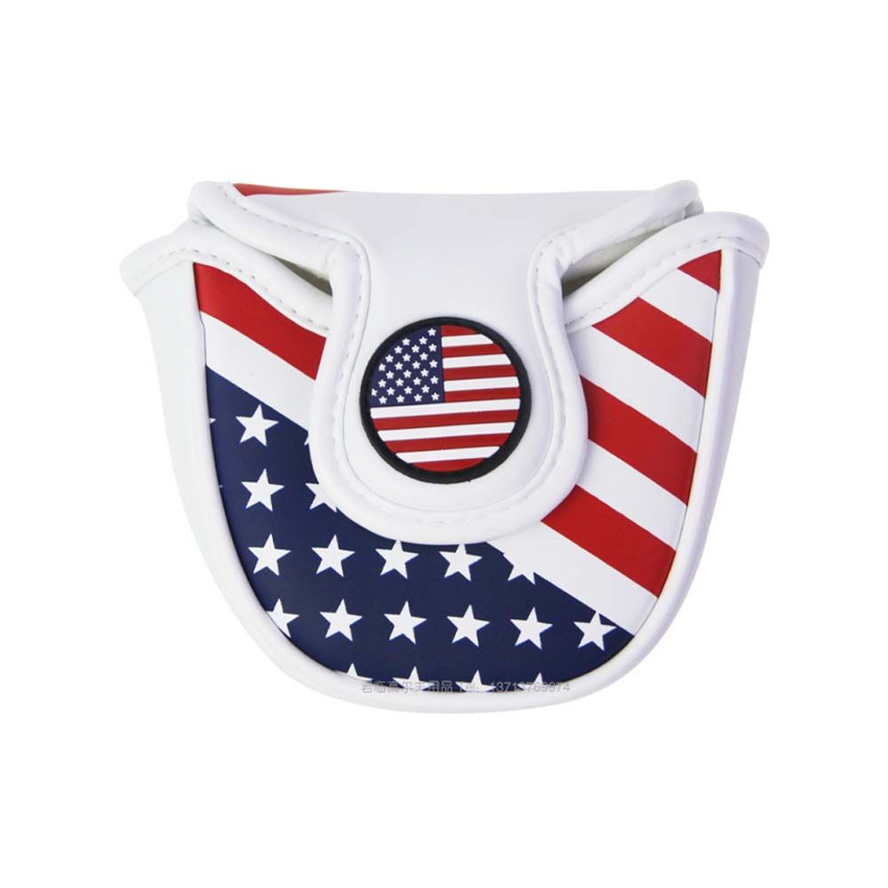 Putter Cover PU Leather Golf Head Cover Putter Headcover Golf Club Cover Golf Mallet Putter Cover