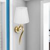 6PCS Fabric Chandelier Lampshade Clip On Pleated Lamp Shade  Hotel Decor