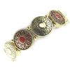 Les Trésors De Lily [N1082] - Bracelet Créateur 'Cunégonde' doré rouge