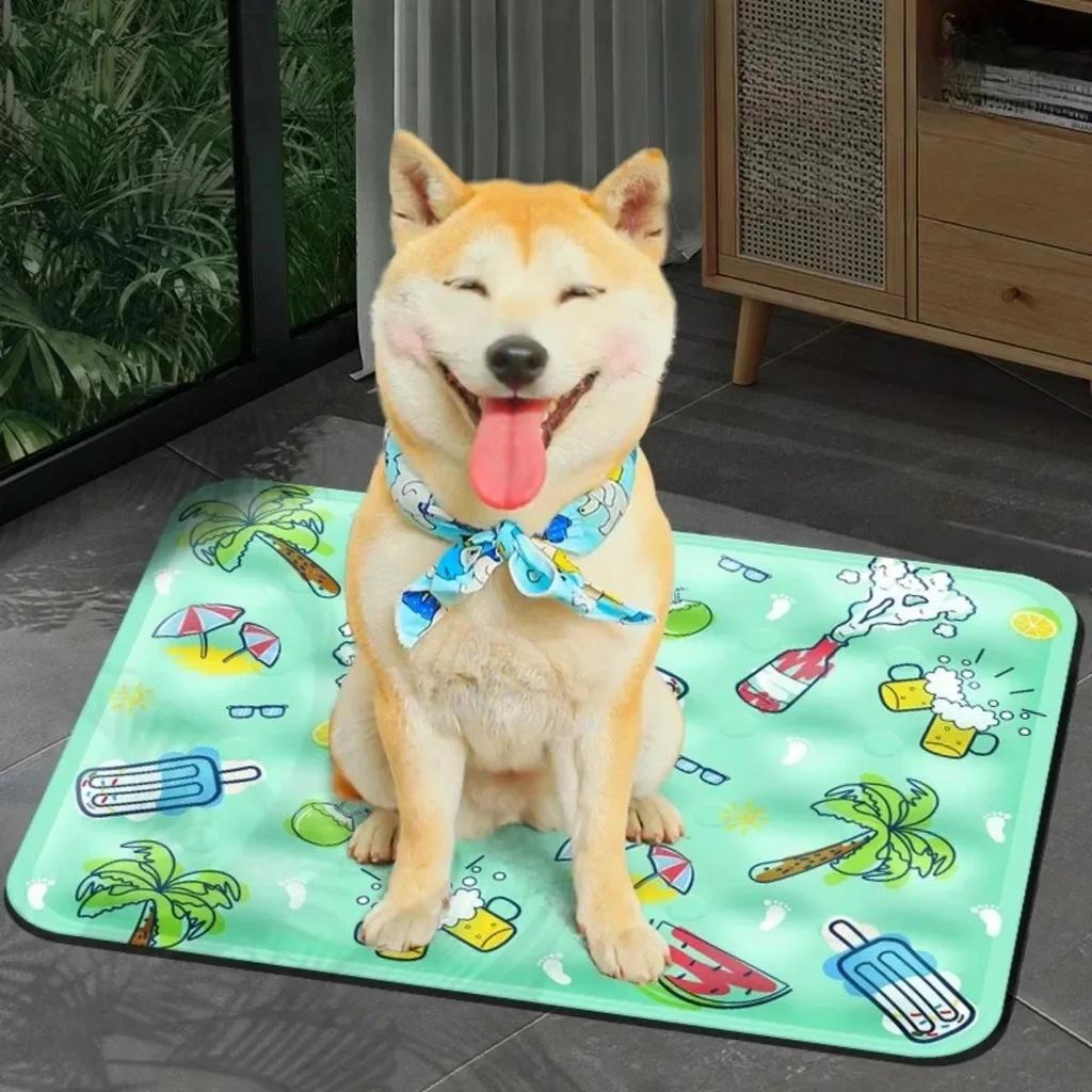 Summer Pet Cooling Pad Thickened Breathable Durable Tear Proof Water Sensory Play Mat Dogs Cats Cooling Supplies Pet Accessories
