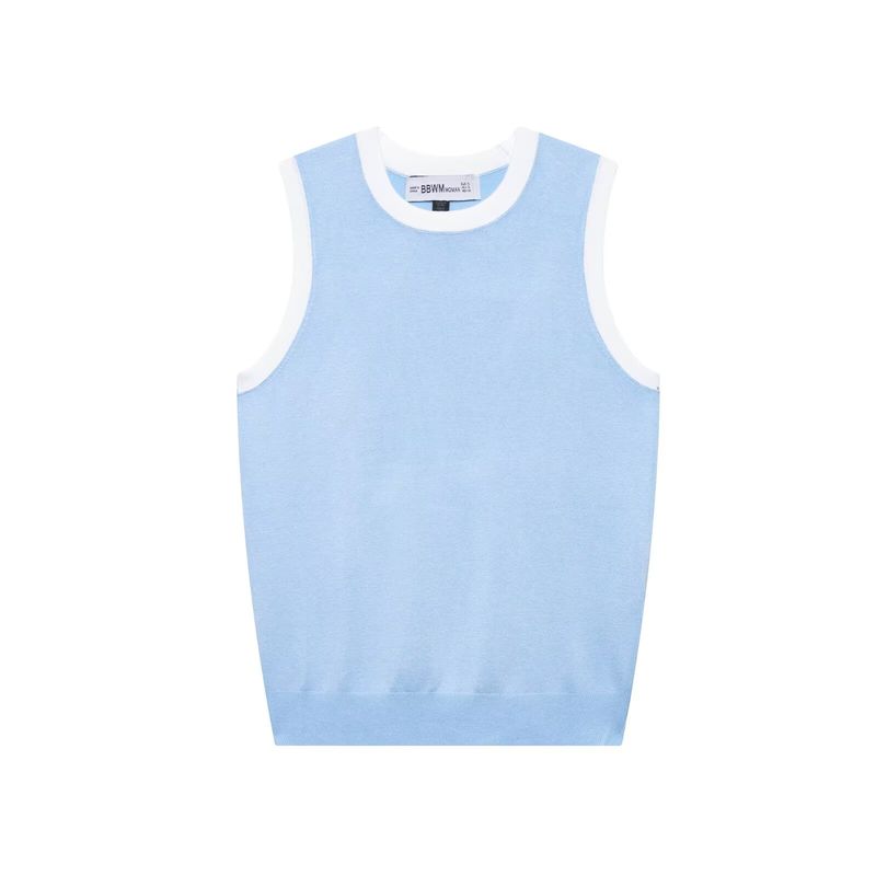 Kaslead New Arrival Women's Clothing Fashion Style Fashion Patchwork Knitting Coat Vest 8851003 8851002