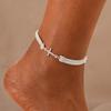 Trendy Crystal Infinity Anklet For Women Butterfly Hand Cross Charm Silver Color Chain On Foot Leg Girls Ankle Bracelet Jewelry