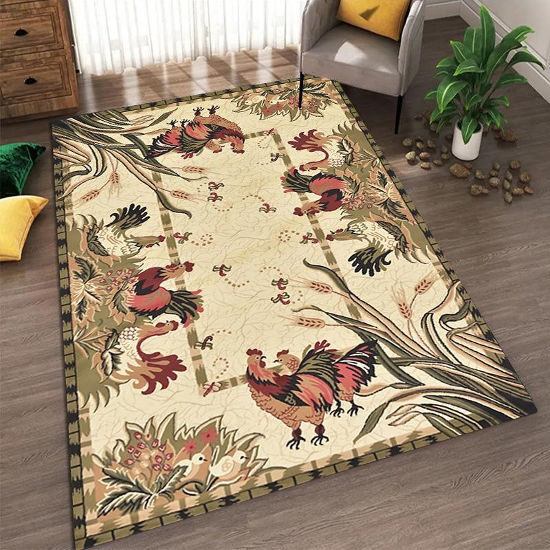 Bohemian Vintage Carpets Living Room Bedroom Carpet Printing Soft Entrance Floor Mat Home