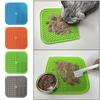 Easy To Clean Silicone Pet Licking Mat With Scraper With Suction Cups Pet Slow Feeder Anti Choking Cat Dog Bowls Fridge