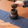 Large Retro Jianshui Purple Clay Gourd Jar for Pu'er and Green Tea Storage