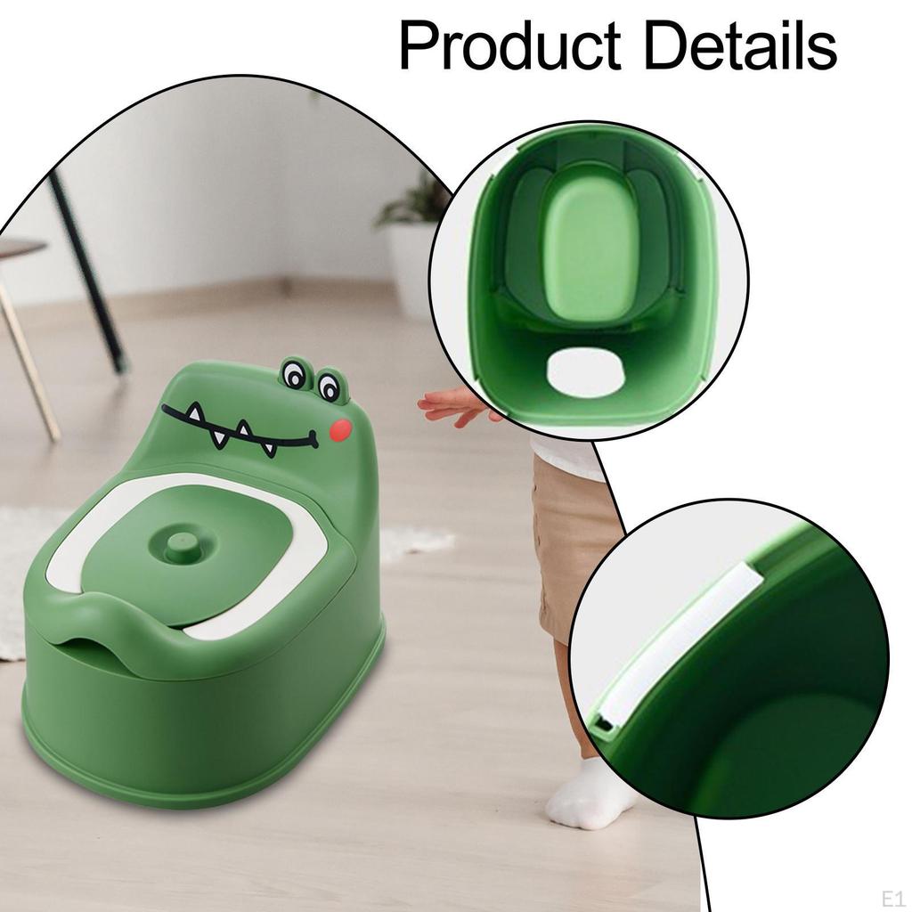 Potty Chair for 1-6 Years Old Travel AntiSlip Adorable with Handle Easy To Clean Splashing Guard