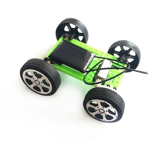 DIY Assembly Solar Panel Energy Mini Car Vehicle Racer Model Kids Education Toy