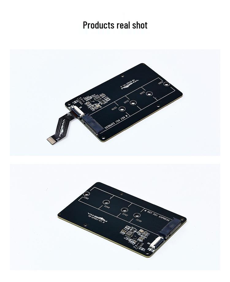 Transparent Acrylic NVMe Expansion Board Case for Raspberry Pi 5, PCIe To M.2 SSD Adapter