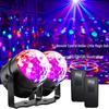 Mini LED Colorful Rotating Magic Crystal Ball Light with Sound Control for Home, KTV, Bar, and Strobe Effects
