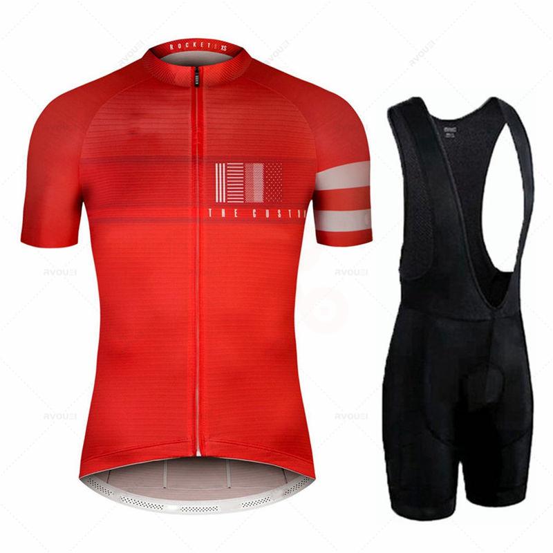 Summer Men's Cycling Jerseys Set Spain 2026 New Team Bicycle Clothes Quick Dry Short Sleeve Triathlon Ropa De Ciclismo Hombre