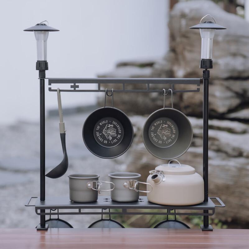 Mengpao Outdoor Folding Aluminum Camping Storage Rack