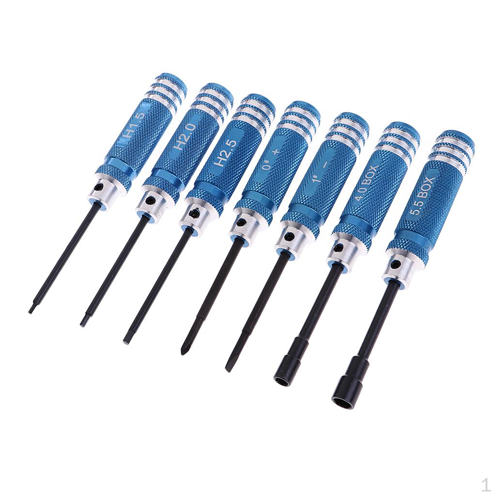 7x Hexagon Screw Driver Set RC Model Tool Kit Screwdriver Delicate Appearance