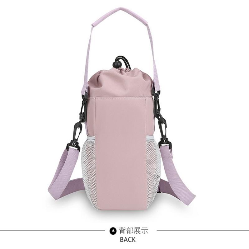 1Pc New Travel Water Cup Bag Multifunctional Outdoor Mobile Phone Shoulder Crossbody Bag Stylish Portable Drawstring Portable Bucket Bag