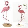 Pink Flamingo Statue Ornaments Resin Figurine Home Decoration Accessories for Living Room Bedroom Study