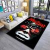 Doom J-Judas Priest Pattern Floor Mat Carpet 15 Size Living Room Bedroom Bedside Floor Mat Area Rug Music Room Club Decor