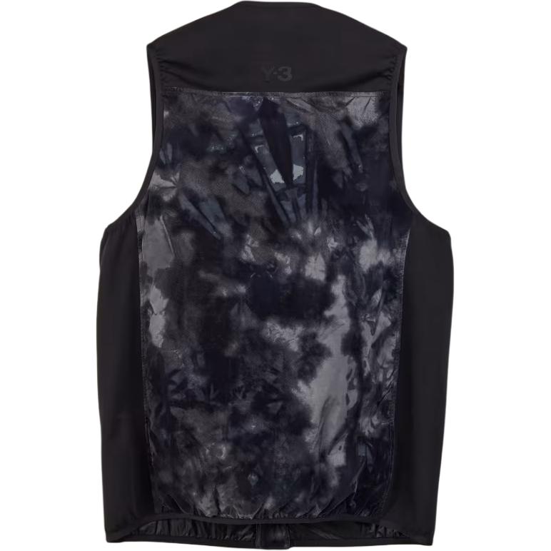 Y-3 Round Neck All Over Print Sleeveless Vest Men Vests Black JI5647
