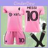 Νέα έκδοση Miami International Messi 10 Away Football Jersey με αυτοκόλλητη ραφή