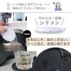 Stylish, washable, round silicone coasters, set of 6, with non-slip, black marble pattern, and round cup mats (Marble Pattern, 6)