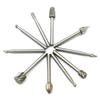 10-Piece High-Speed Steel Rotary File Set: Electric Grinder Accessories for Woodworking, Milling, Carving, and Engraving.