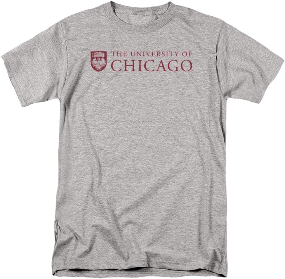 University of Chicago Official Stacked Unisex Adult T Shirt S разноцветный