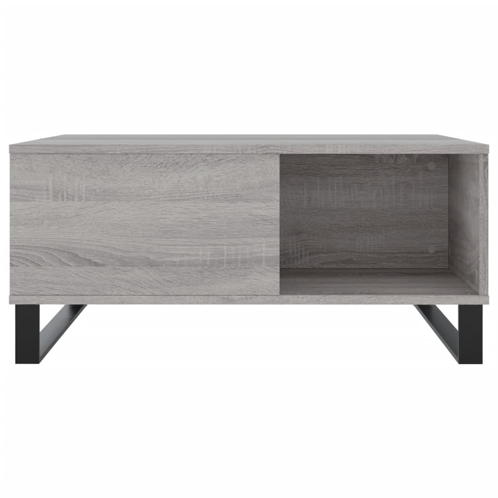Coffee Table, Grey Sonoma Oak, 80x80x36.5 Cm