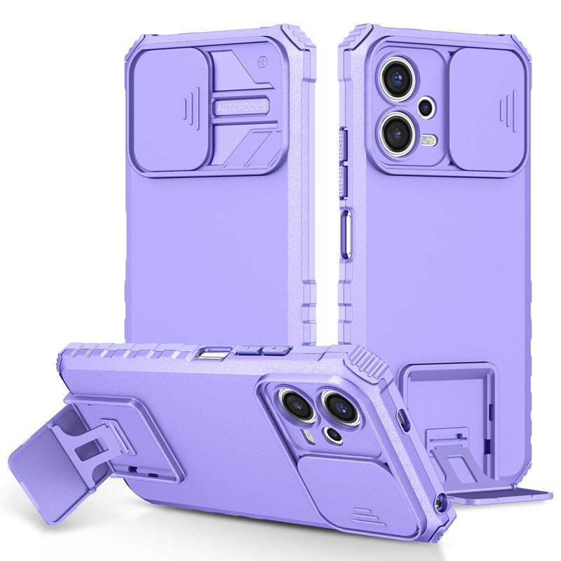 Armor Shockproof Phone Case for Xiaomi Redmi Note 12 4G Holder Stand Back Case Slide Lens Cover for Redmi Note12 5G