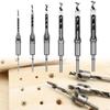 Premium 4-piece Square Hole Drill Set Durable Woodworking Mortise Bits