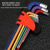 9PCS Hexagonal Wrench Set Colorful Hex Key Tool Kit for DIY Home Repair Assembly Mechanic Hardware Hand Tools